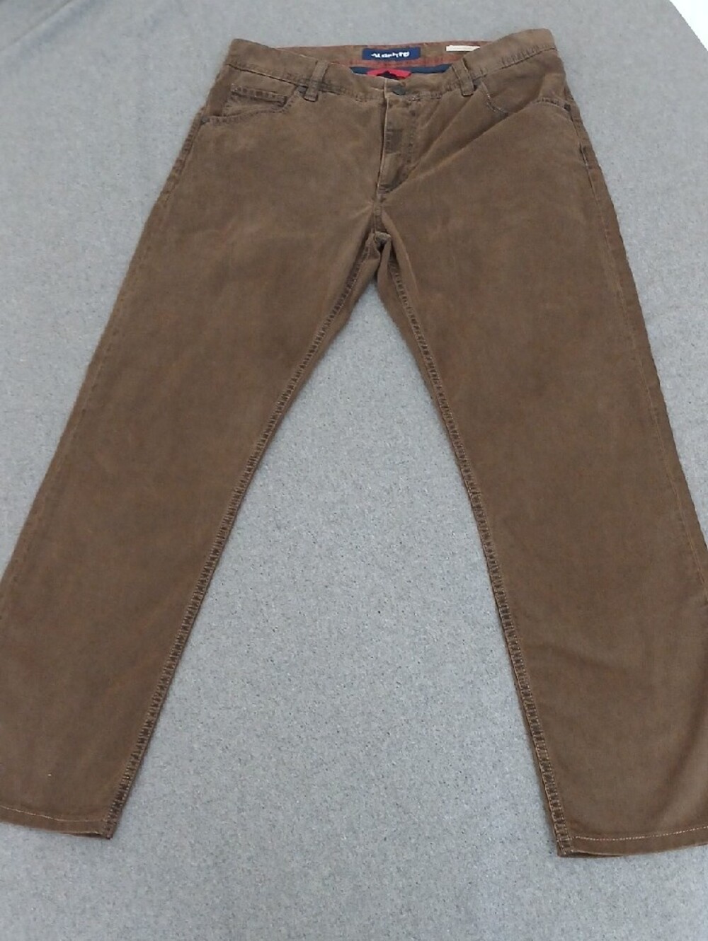 Alberto Men's Chino Pants - Brown 34x30